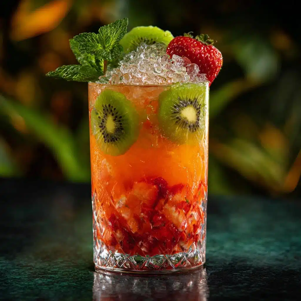 Kiwi & Strawberry Smash Mocktail Recipe - Recipe Image