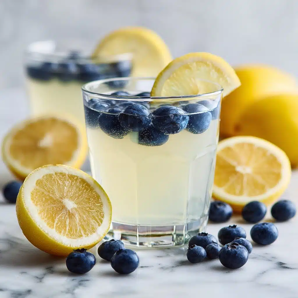 Blueberry Lemon Sangria Mocktail Recipe - Recipe Image