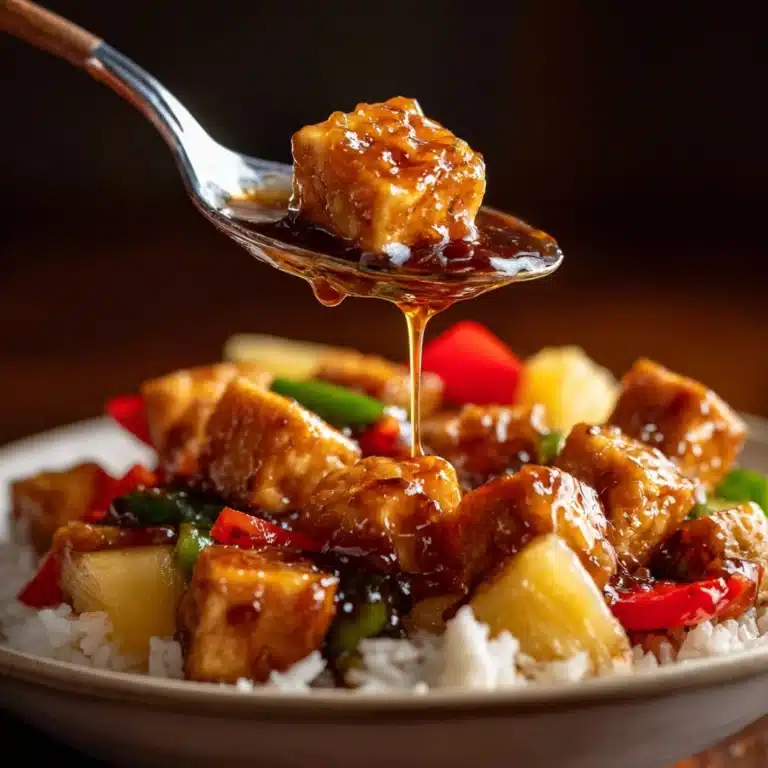 Sweet & Sour Tofu Rice Recipe