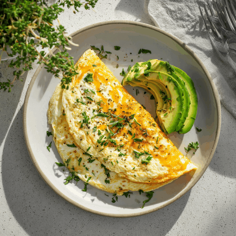 Cheese Egg White Omelette
