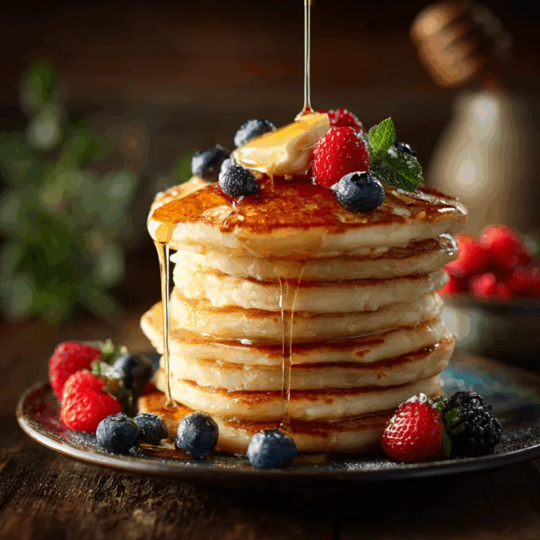 Classic Pancakes with Maple Syrup