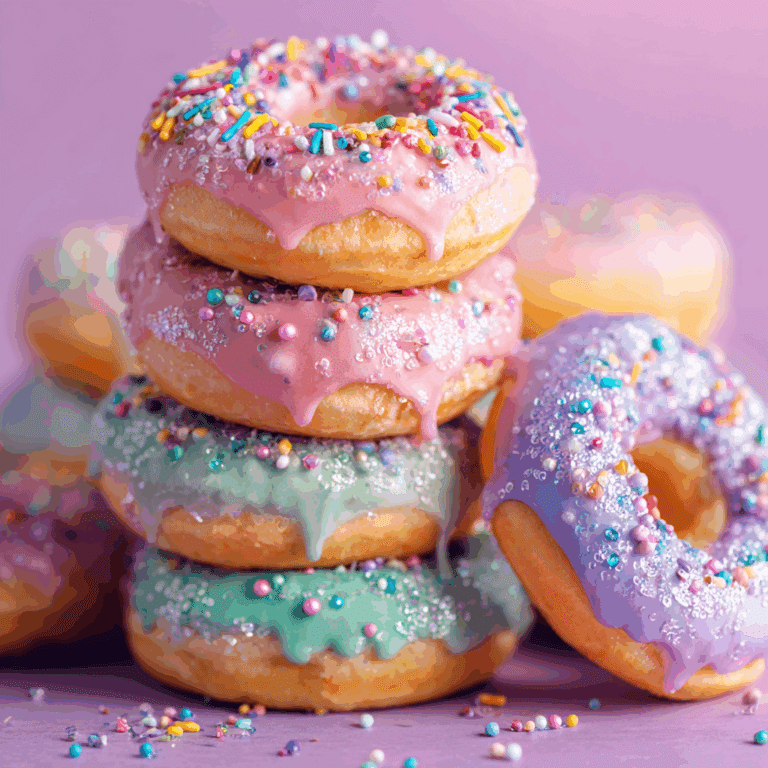 Rainbow Sprinkle Donuts
