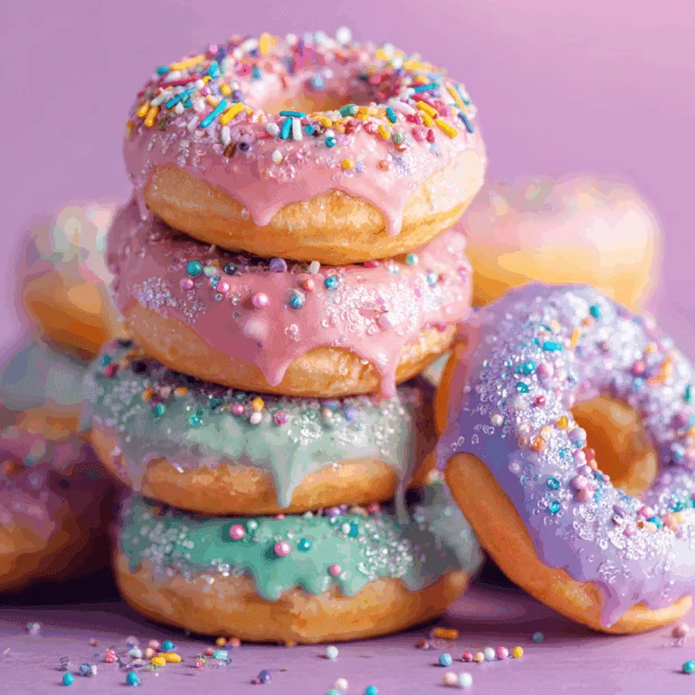 Rainbow Sprinkle Donuts