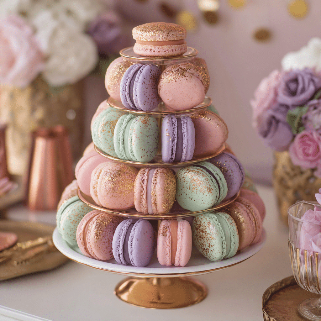 Unicorn Macaron Tower