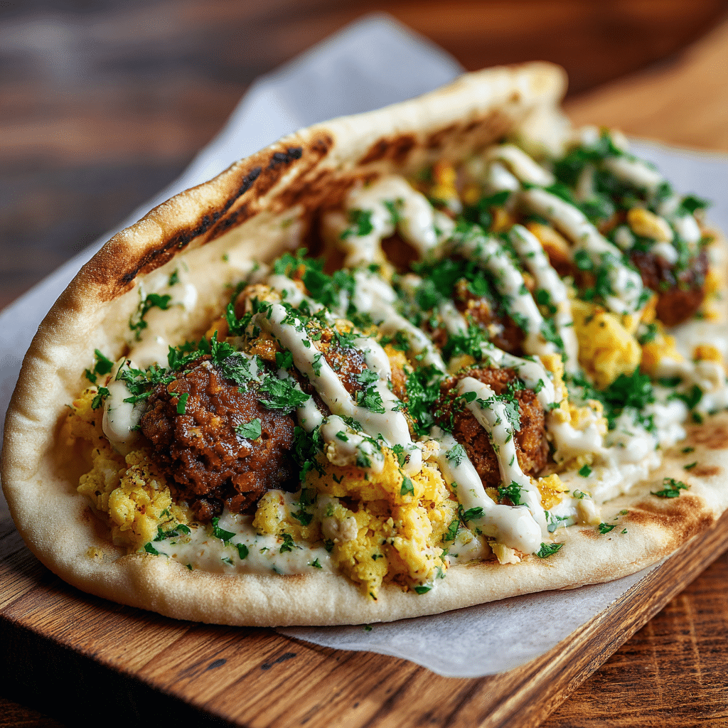 Falafel Breakfast Wrap