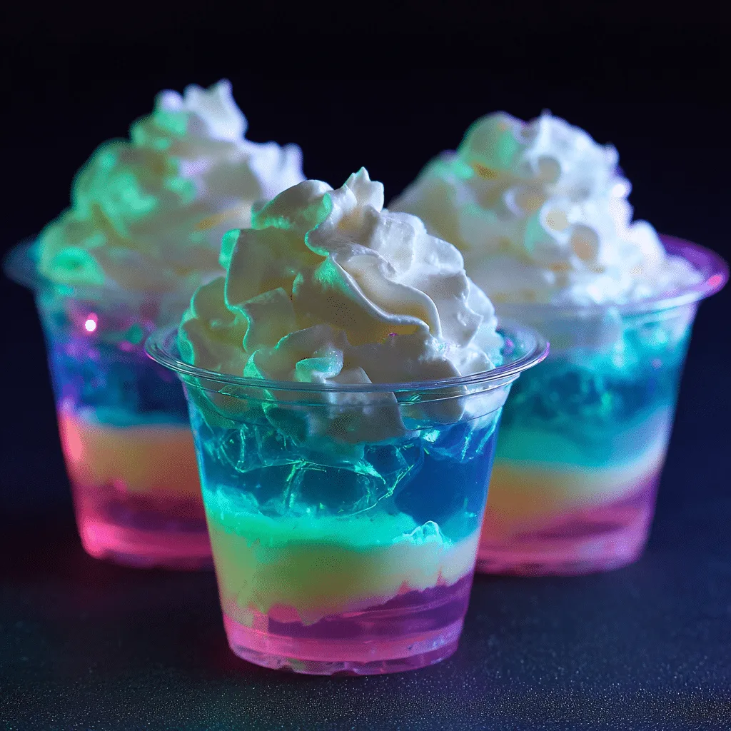 Neon Glow Jelly Cups