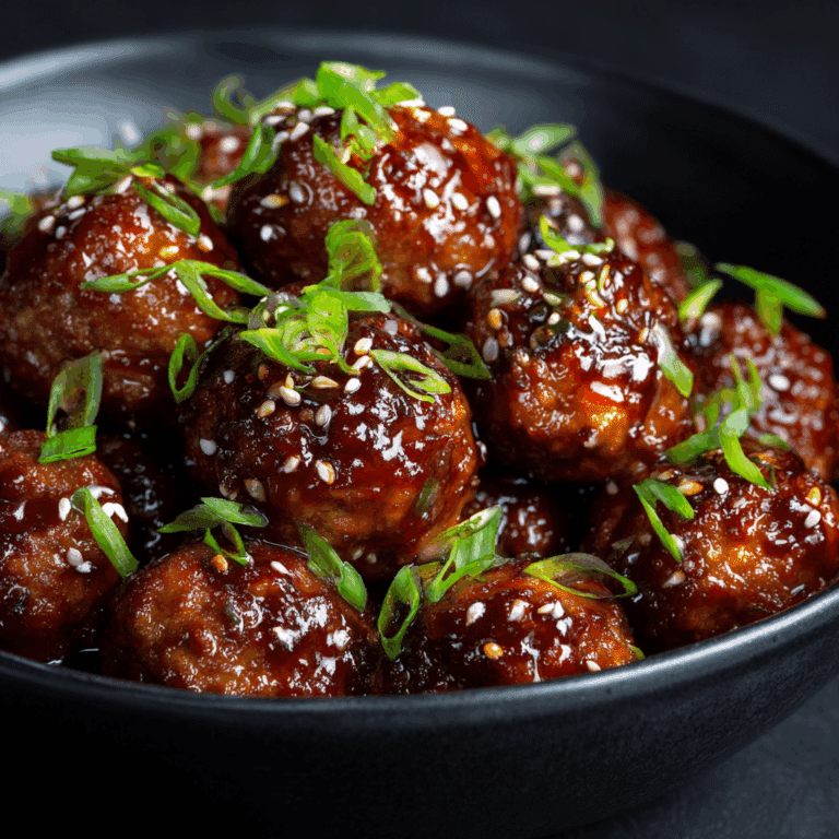 Slow Cooker Spicy Korean Meatballs