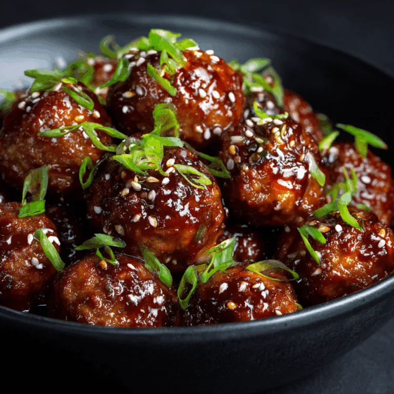 Slow Cooker Spicy Korean Meatballs
