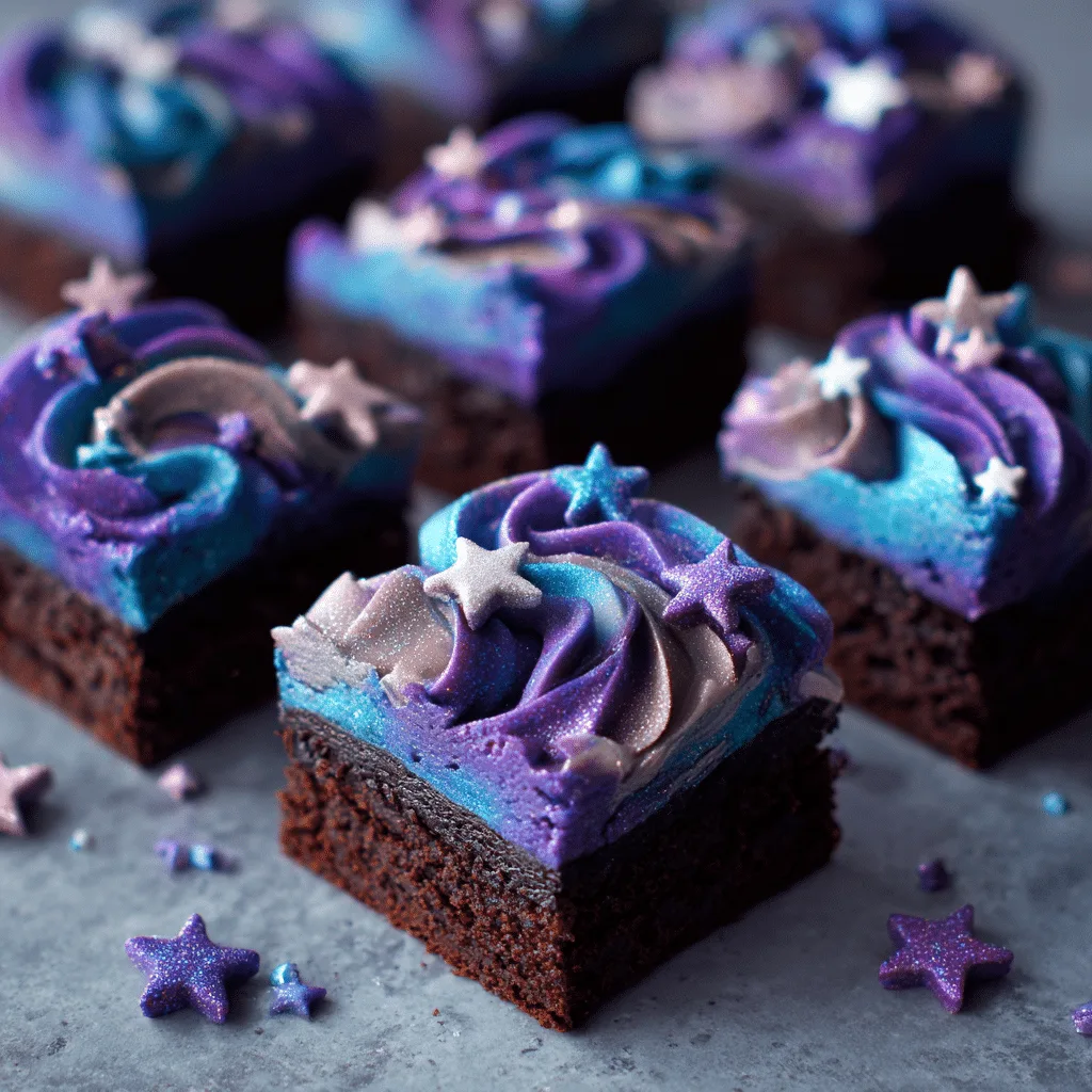 Frosted Galaxy Brownies