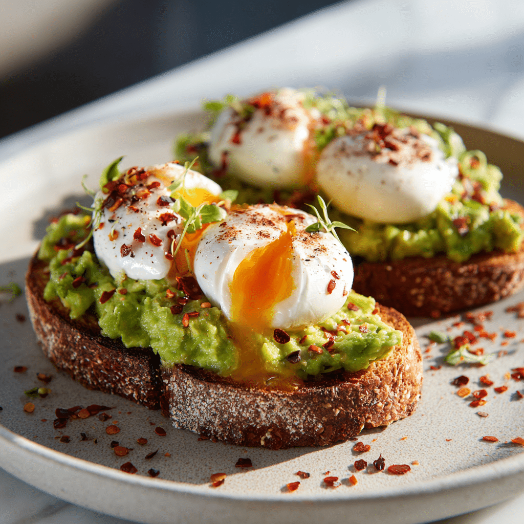 Avocado Toast with Poached Eggs
