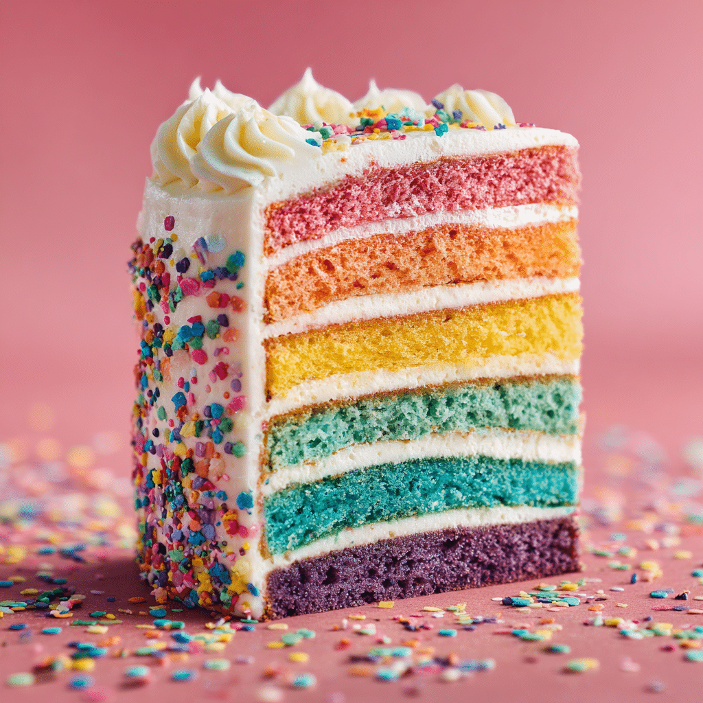 Rainbow Layer Cake