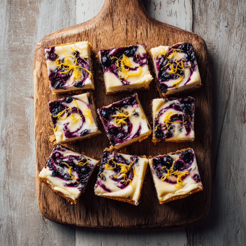 Blueberry Lemon Cheesecake Bars