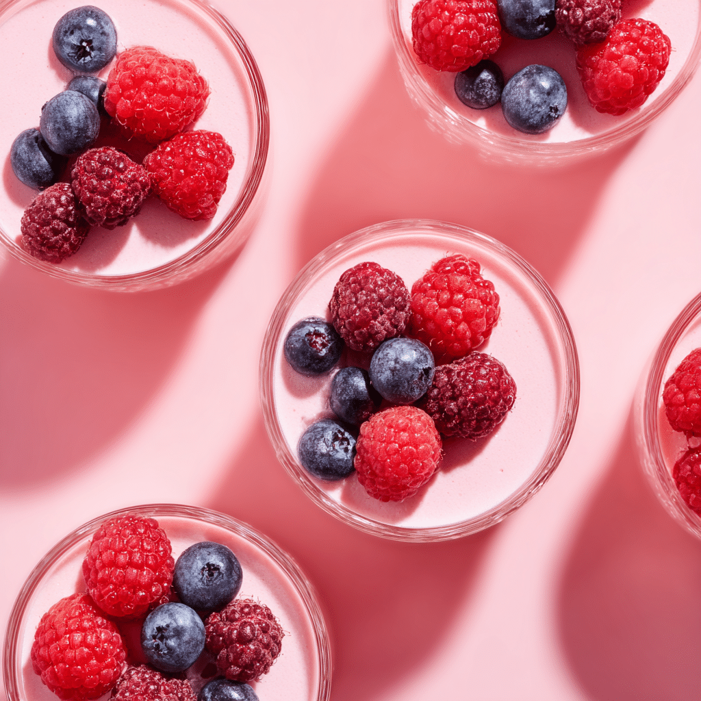 Raspberry Mousse Cups