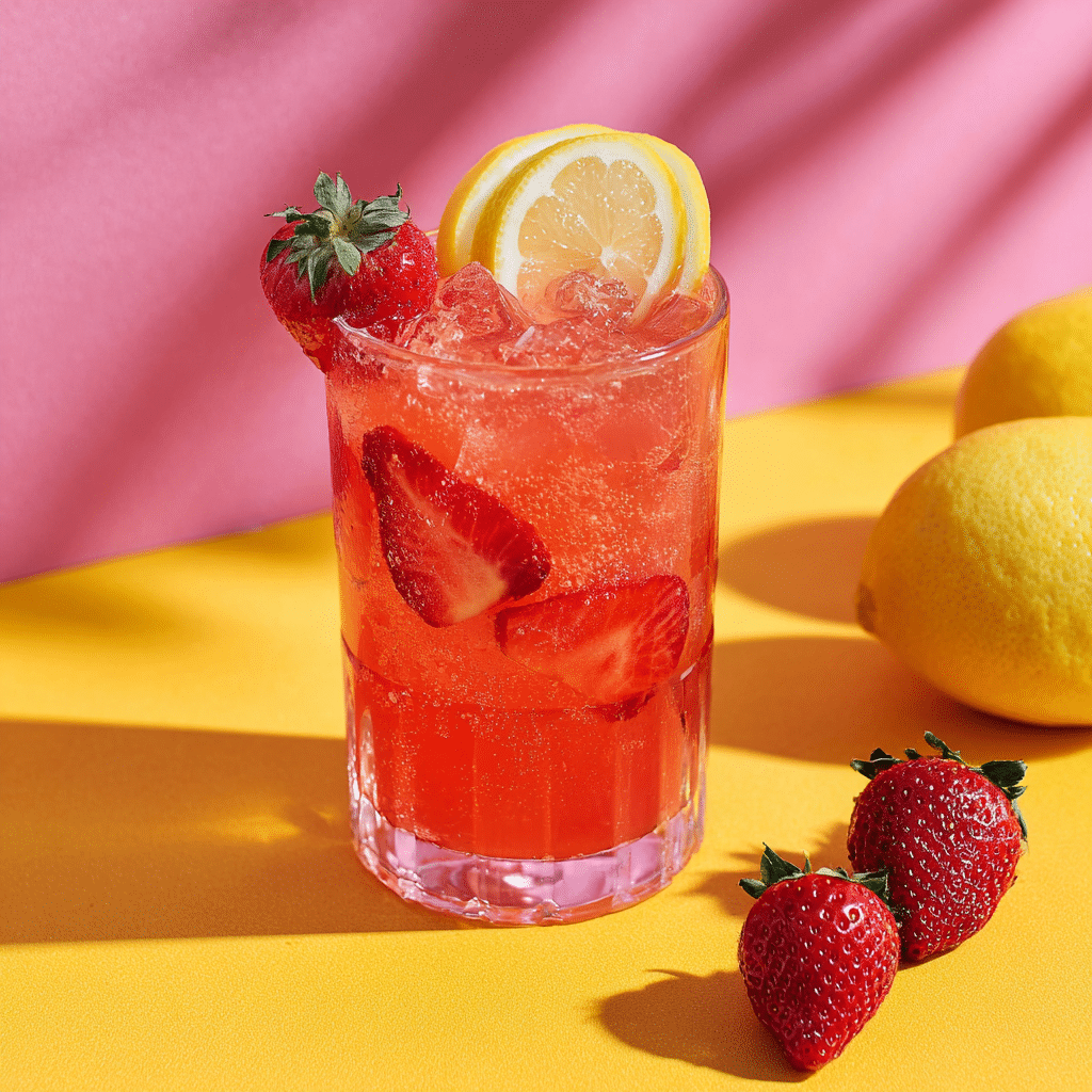 Strawberry Lemonade Sparkler