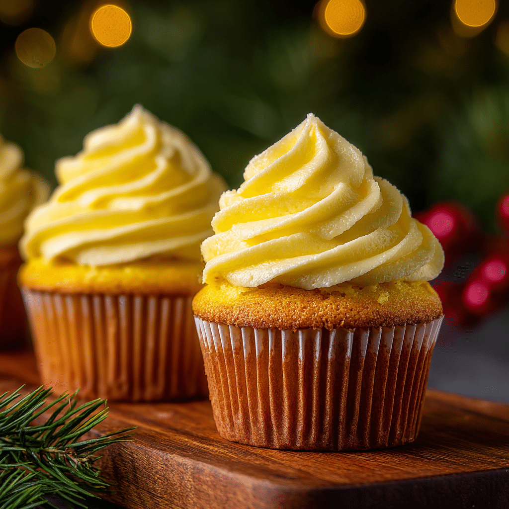Yellow Velvet Cupcakes