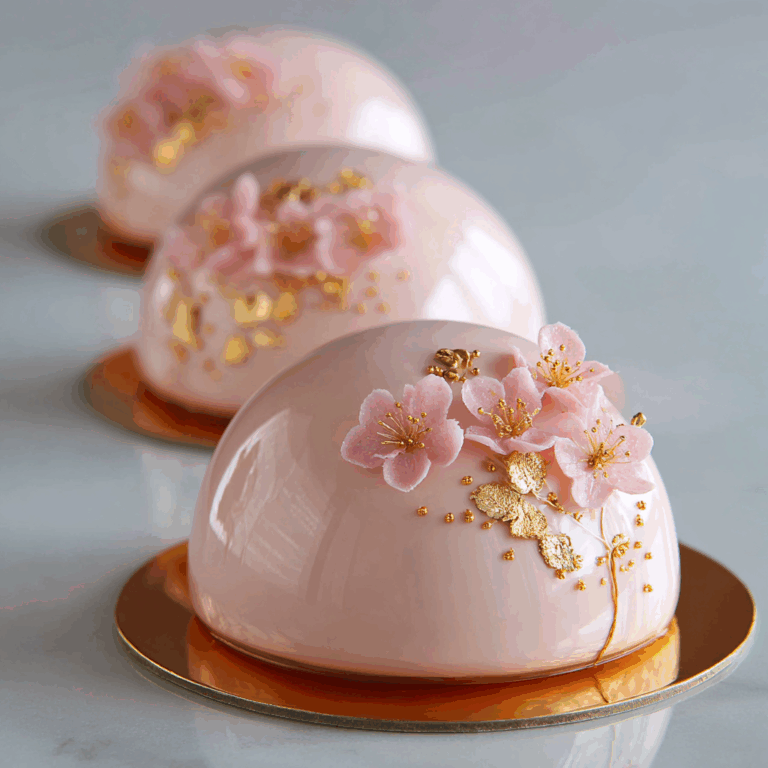 Cherry Blossom Mousse Domes