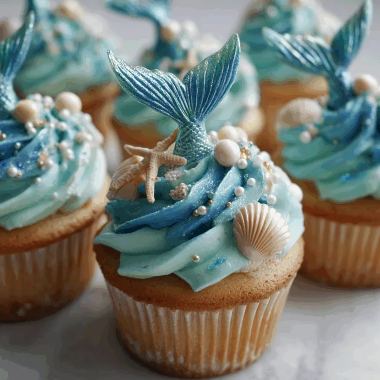 Mermaid Tail Cupcakes
