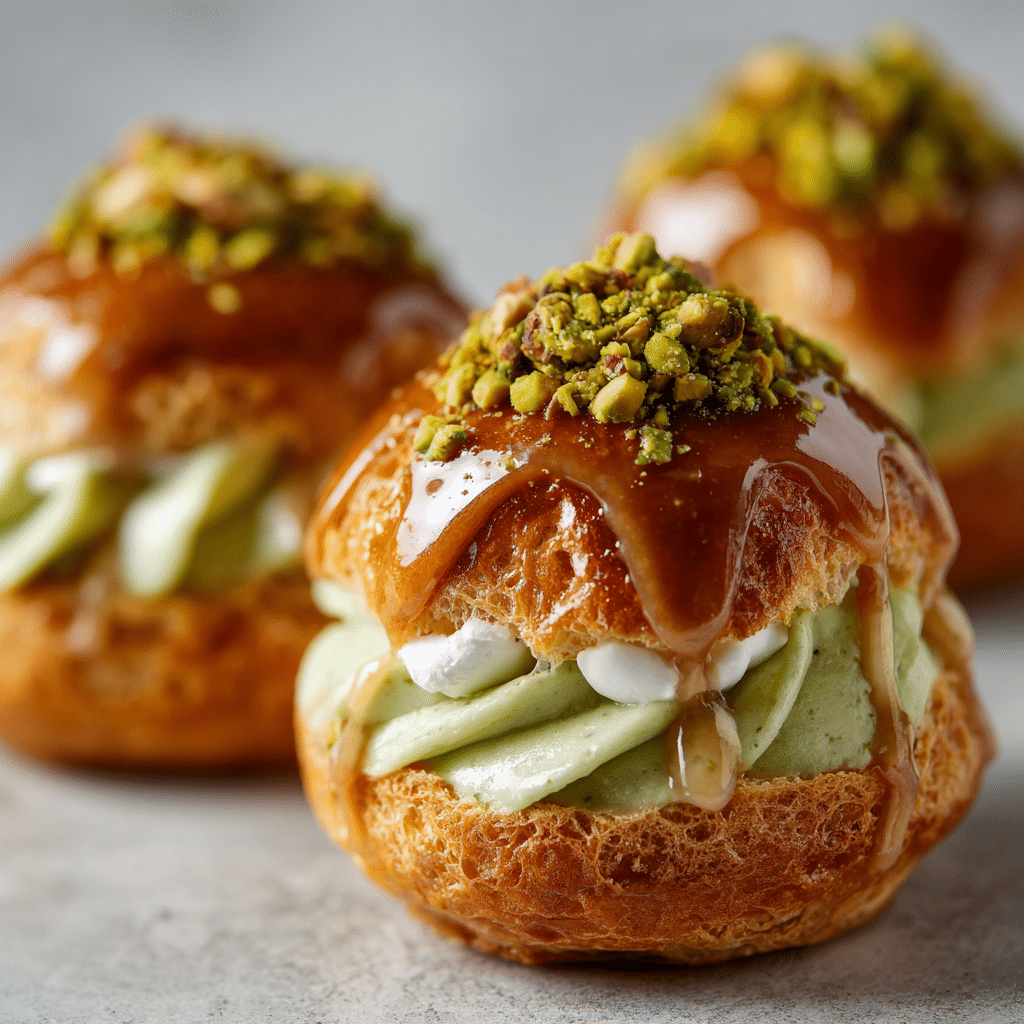 Pistachio Éclairs
