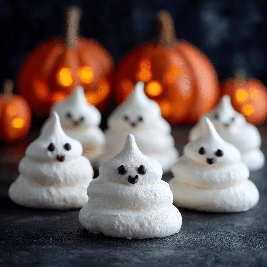 Ghost Meringues