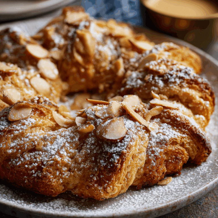 Almond Croissant Baked Oats