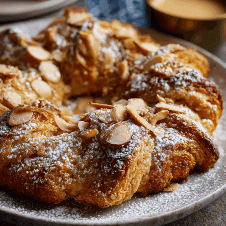 Almond Croissant Baked Oats
