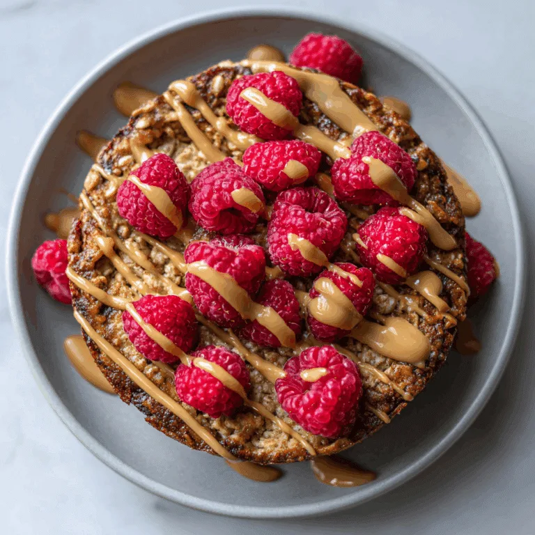 Biscoff Raspberry Baked Oats