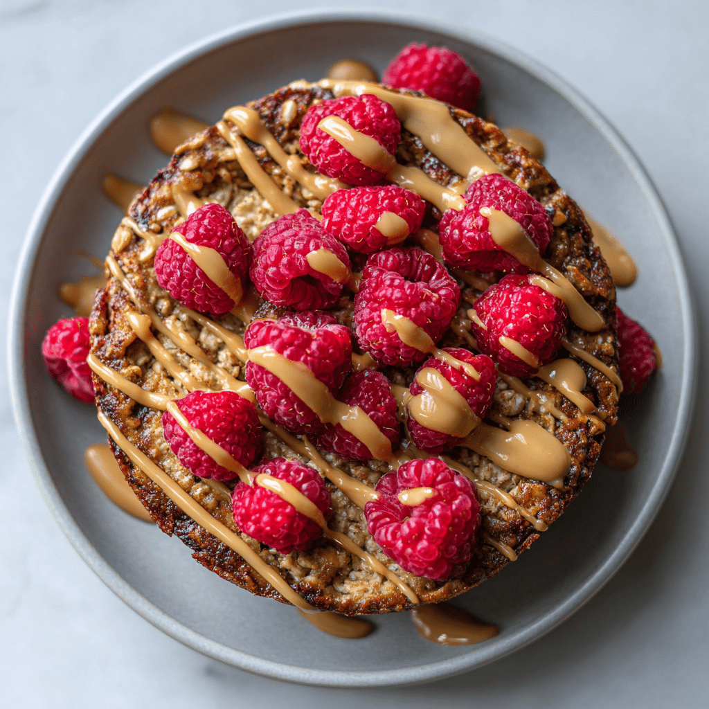 Biscoff Raspberry Baked Oats