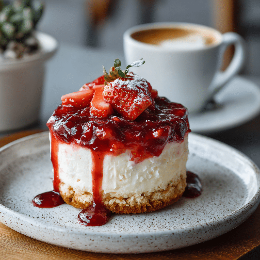 Strawberry Cheesecake Birthday Cake