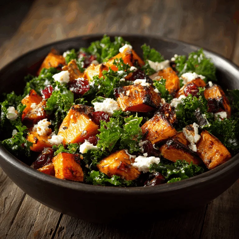 Roasted Sweet Potato & Kale Salad