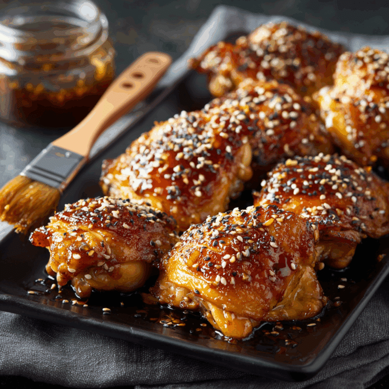 Honey Garlic Glazed Chicken Thighs Recipe