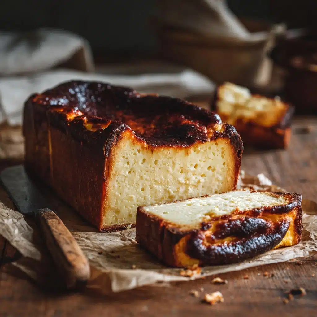 Burnt Basque Cheesecake in a Loaf Pan Recipe