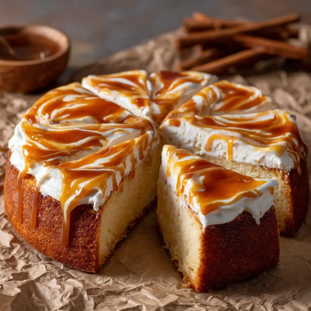 Pumpkin Cake with Whipped Cream Cheese and Maple Caramel Recipe - Recipe Image