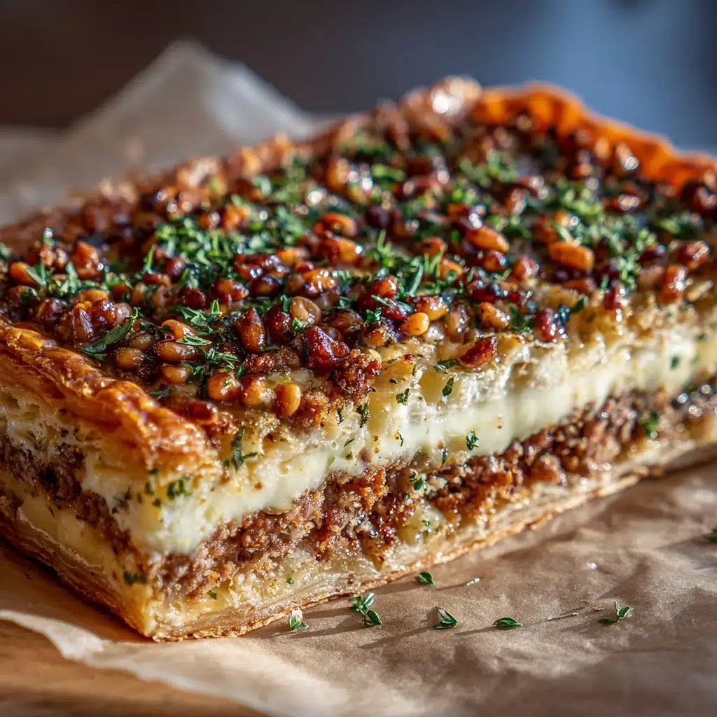 Ground Beef Puff Pastry with Hummus
 - Recipe Image