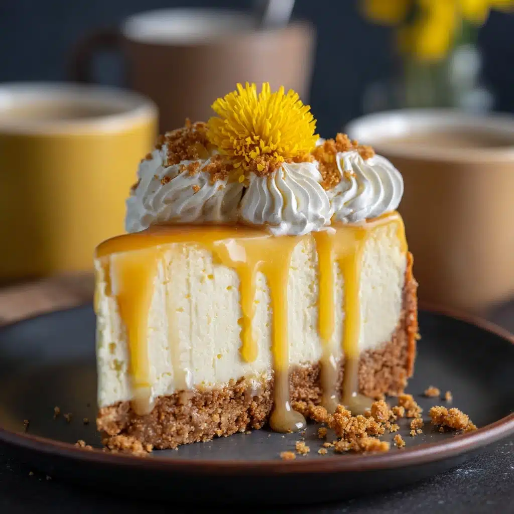 Hufflepuff Butterbeer  Cheesecake with Honey Caramel Drizzle
 - Recipe Image