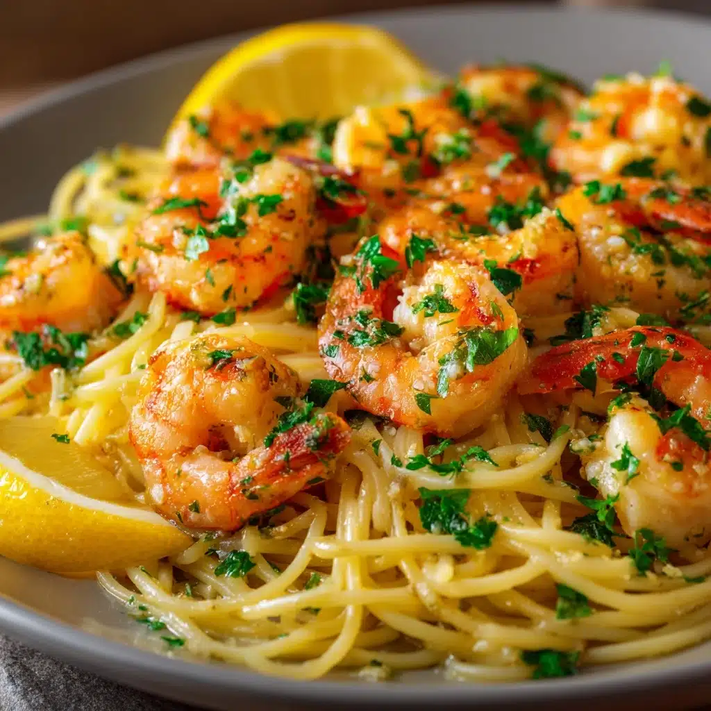 Garlic Butter Shrimp Pasta Recipe - Recipe Image
