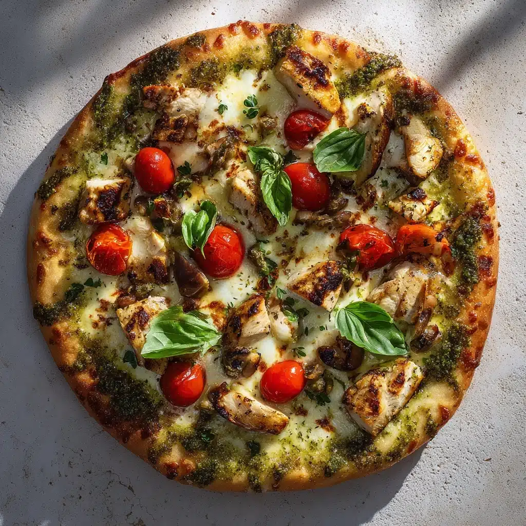 Pesto Chicken Pizza Recipe - Recipe Image