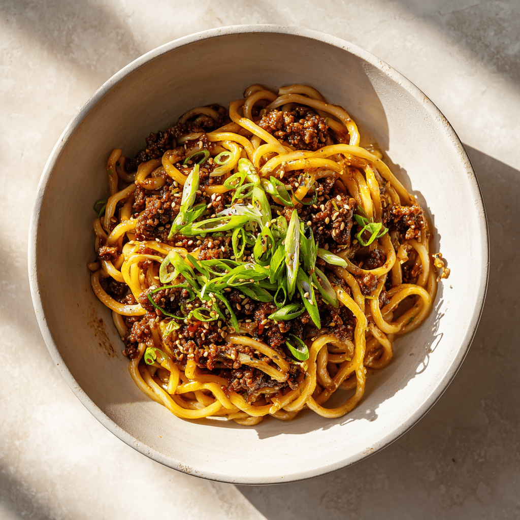 Chili Garlic Beef Noodles
 - Recipe Image