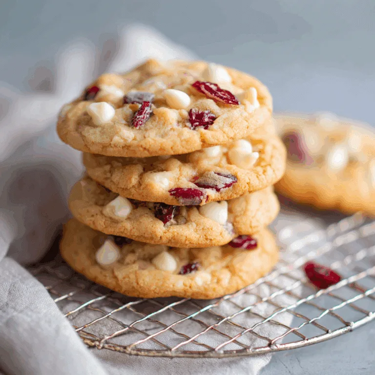 White Chocolate Cranberry Cookies Recipe