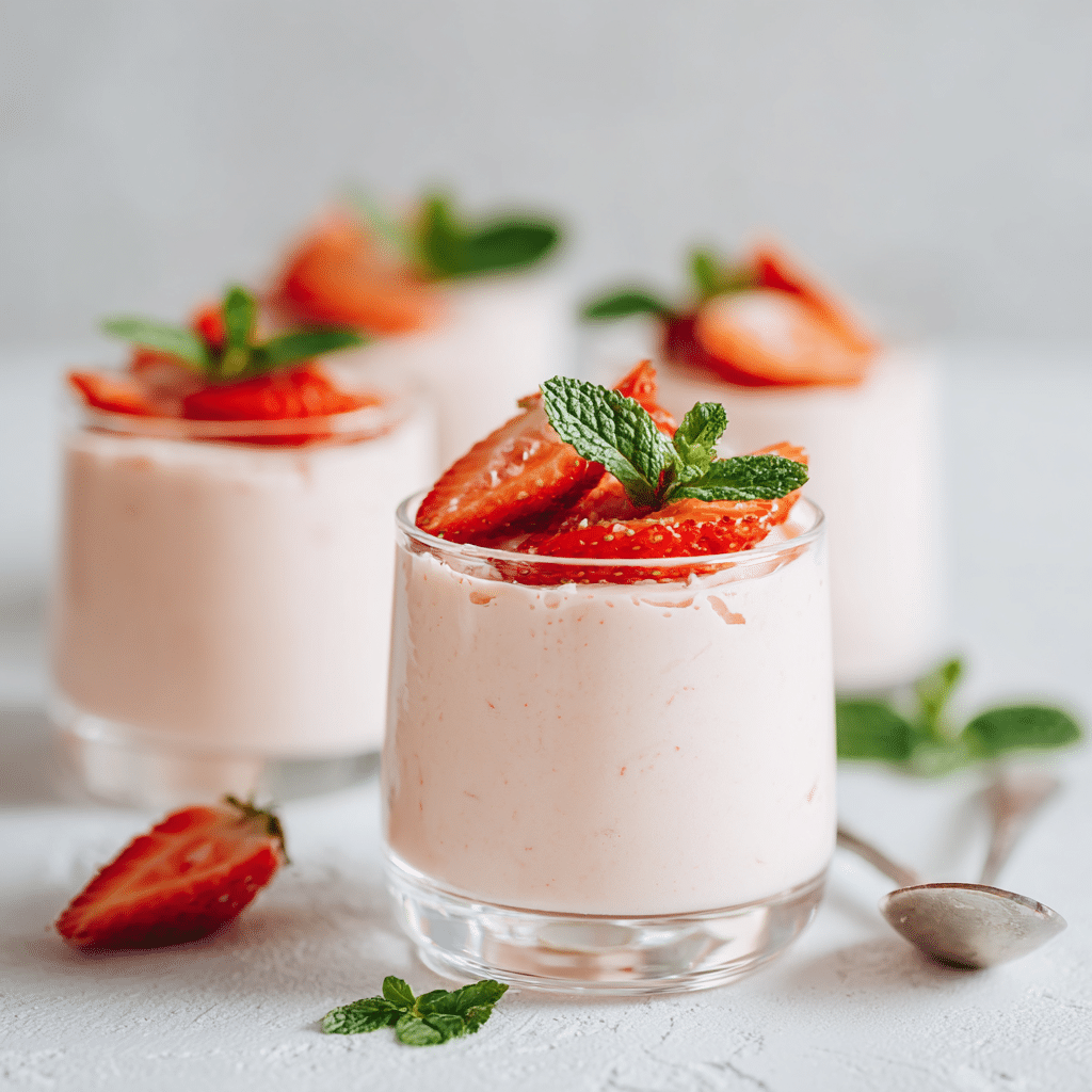 Strawberry Mousse Cups Recipe - Recipe Image