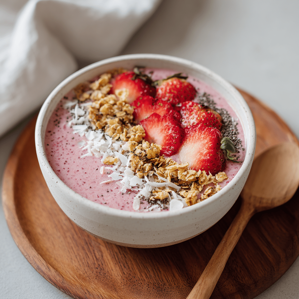 Strawberry Smoothie Bowl Recipe - Recipe Image