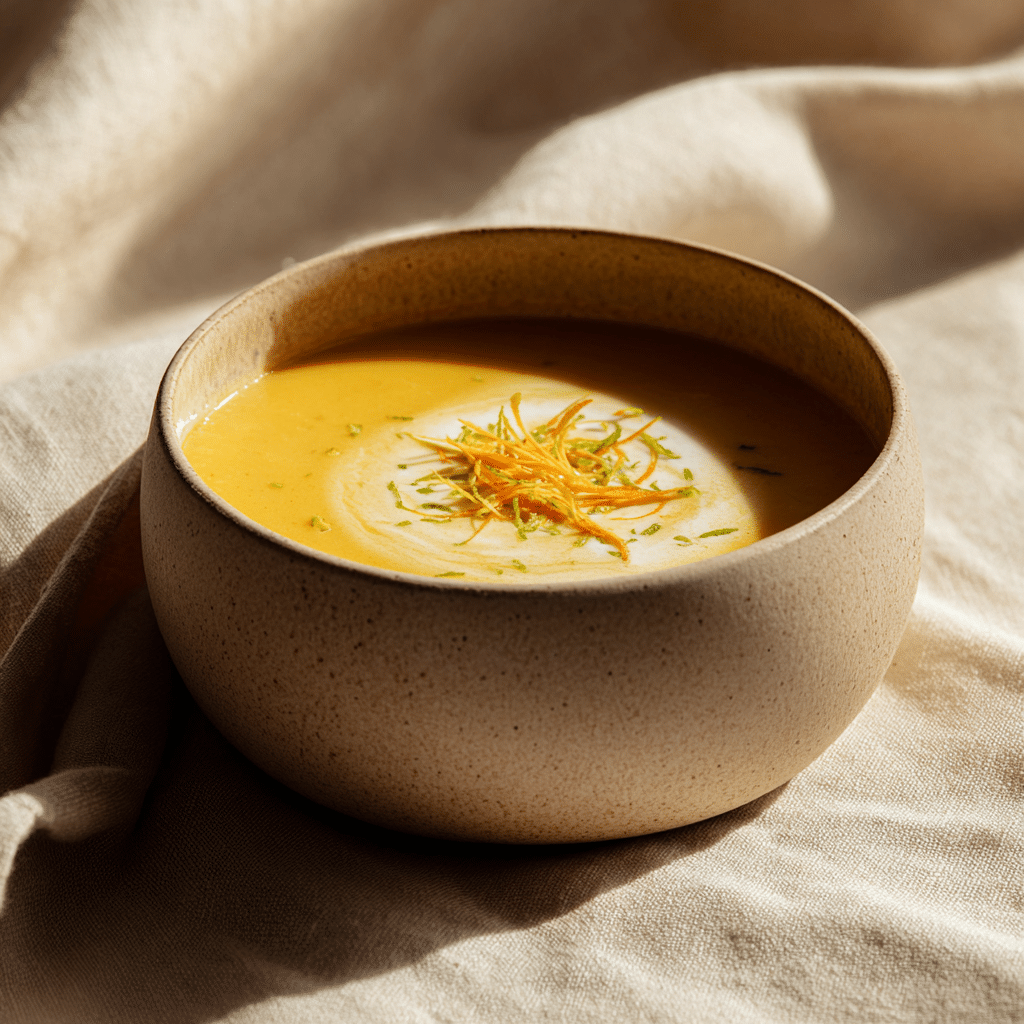 Creamy Carrot Ginger Soup Recipe - Recipe Image