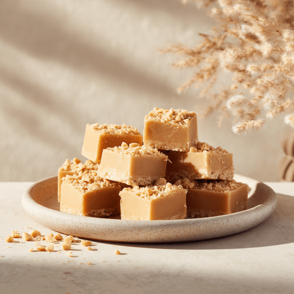 Creamy Peanut Butter Fudge (Low Sugar Version) Recipe - Recipe Image