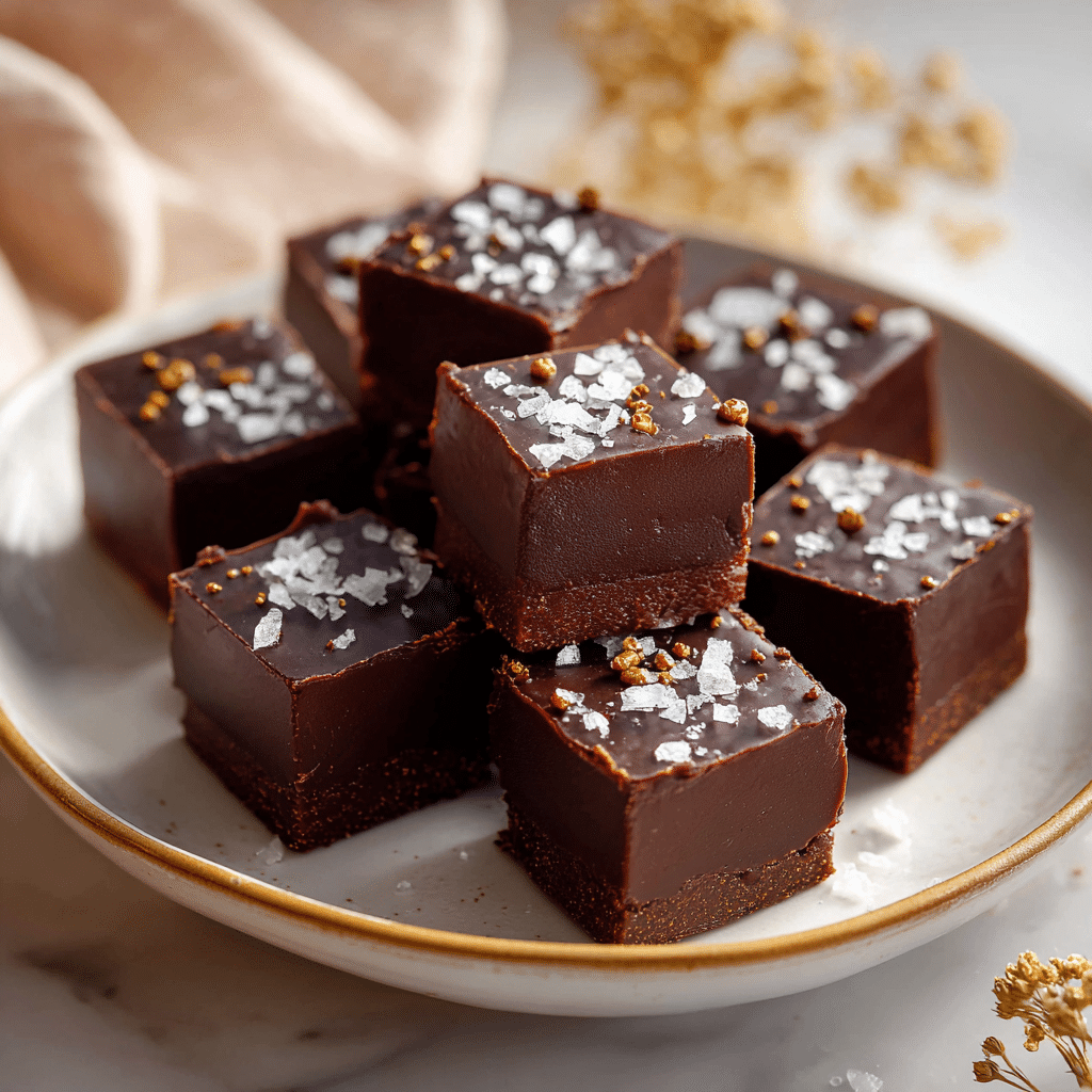 Dark Chocolate Peanut Butter Fudge (Luxury Edition) Recipe - Recipe Image