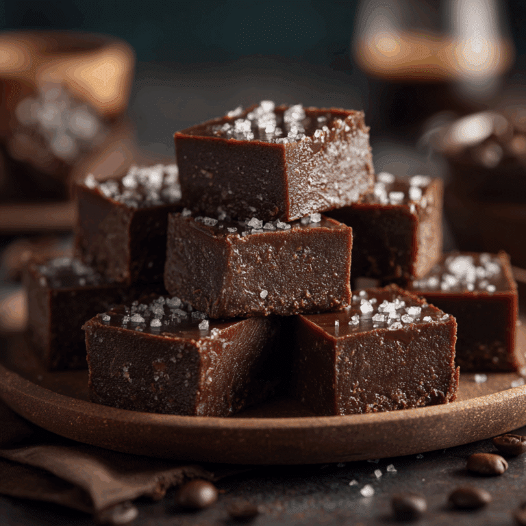 Nutella Fudge with Sea Salt & Espresso (gourmet twist) Recipe