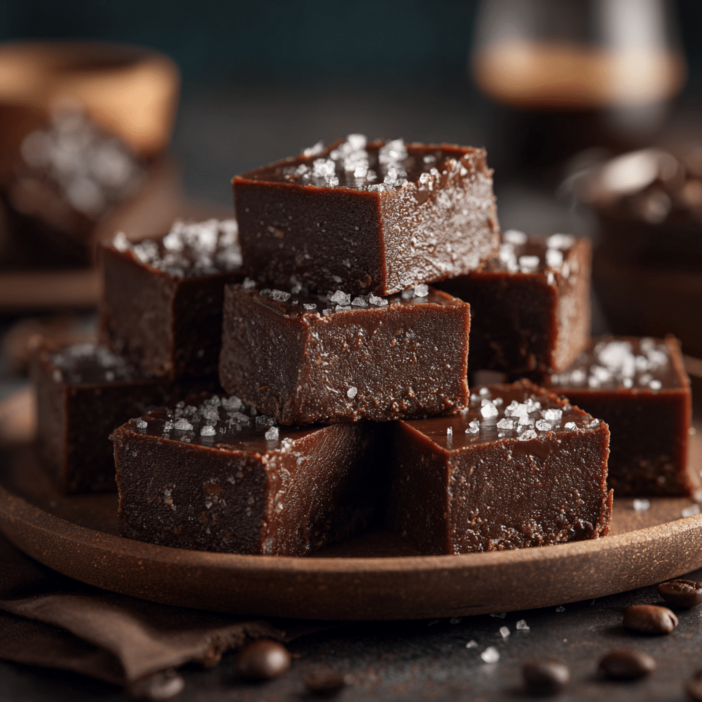 Nutella Fudge with Sea Salt & Espresso (gourmet twist) Recipe