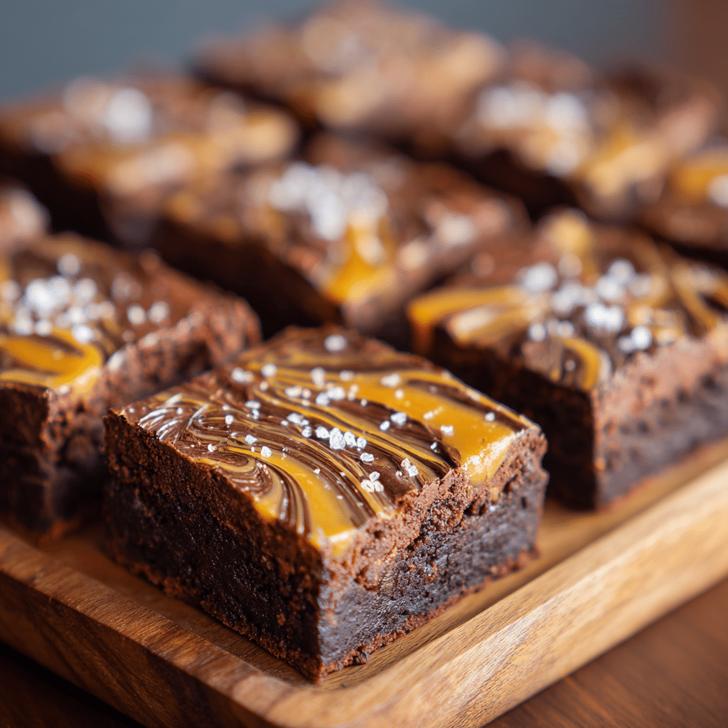 Salted Caramel Brownies (Dark Edition) Recipe - Recipe Image