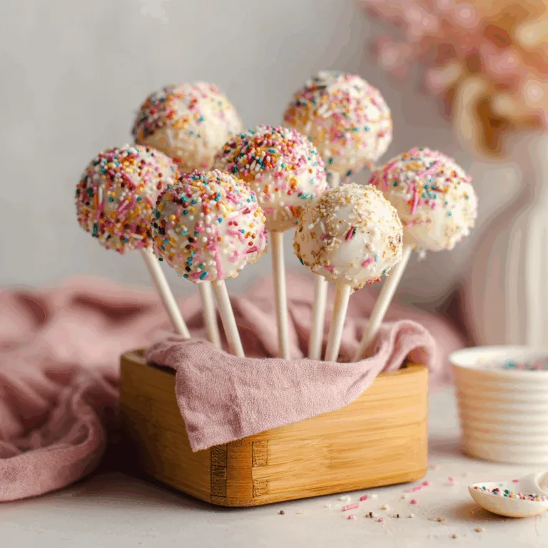 Vegan Funfetti Cake Pops (Healthy Edition) Recipe