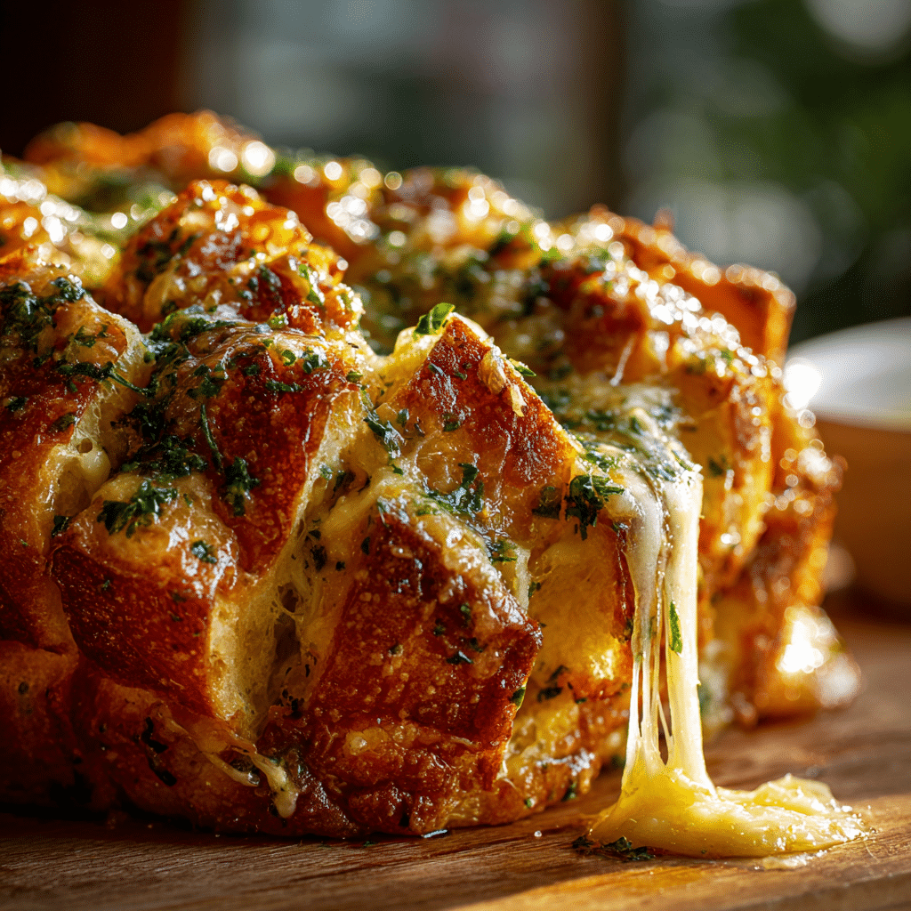 Cheesy Garlic Pull-Apart Bread Recipe - Recipe Image