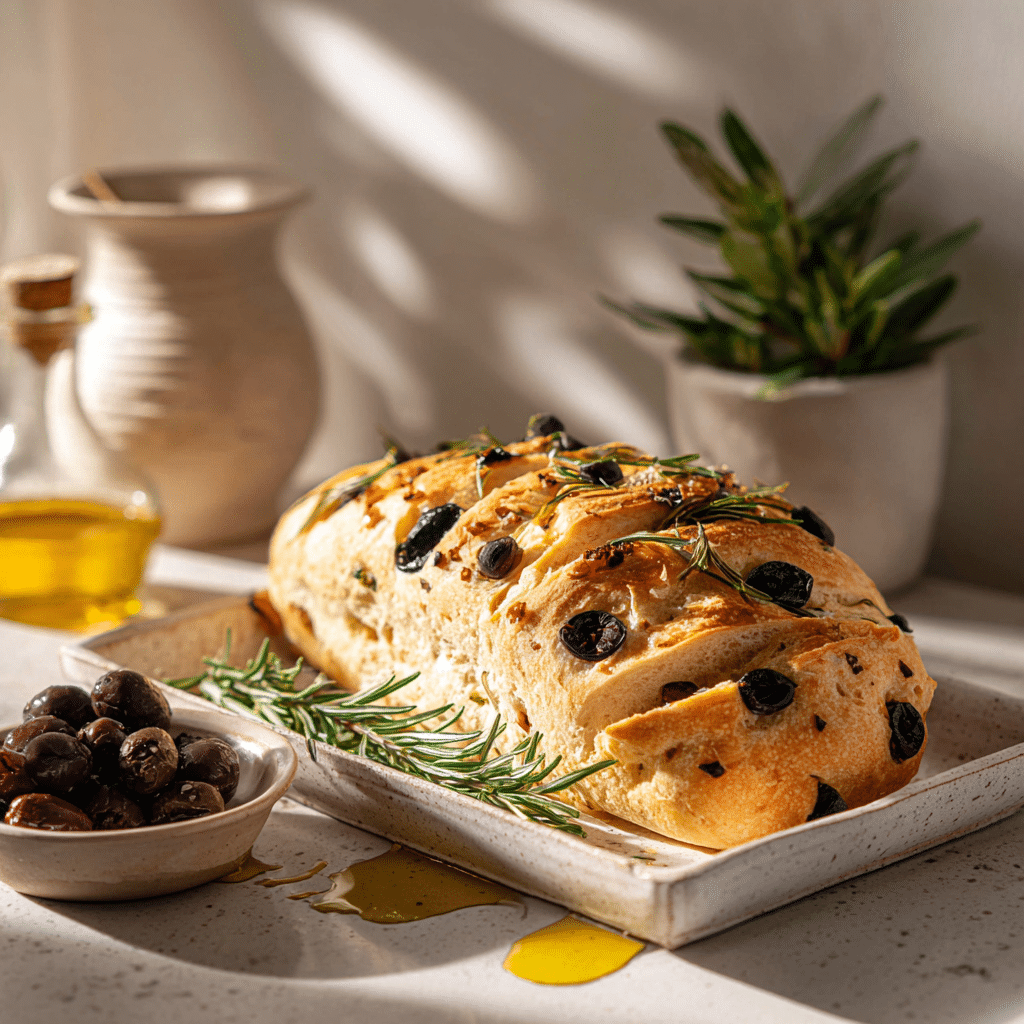Olive & Rosemary Bread Recipe - Recipe Image