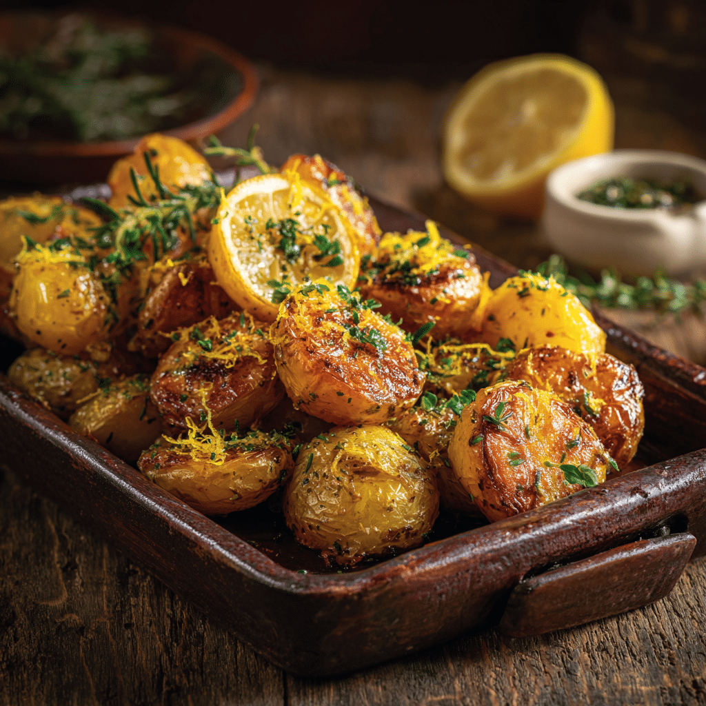 Lemon Herb Roasted Potatoes Recipe - Recipe Image